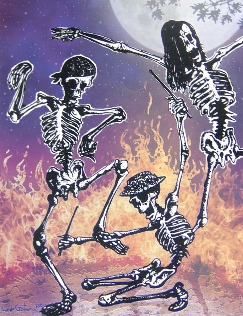 The Psychedelic Skeletons poster